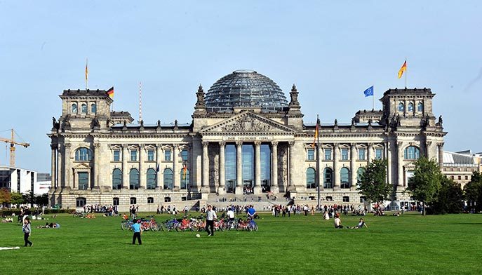 Tòa nhà Hạ viện Reichstag CH Liên Bang Đức